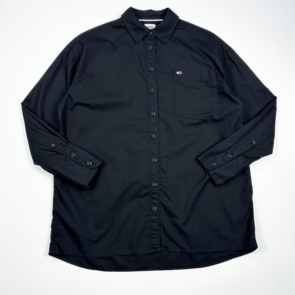 타미힐피거 진스 플래그 블랙 셔츠 (M) 상품이미지2