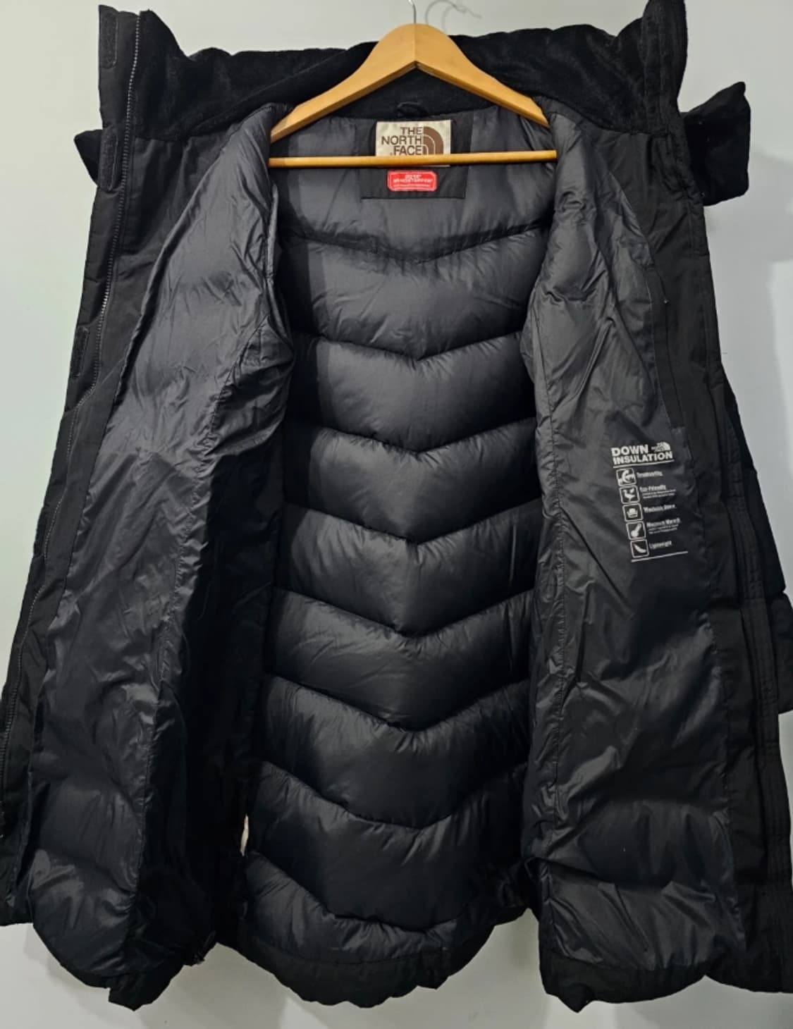 노스페이스 여성 구스다운 롱패딩 블랙 ~77 상품이미지6