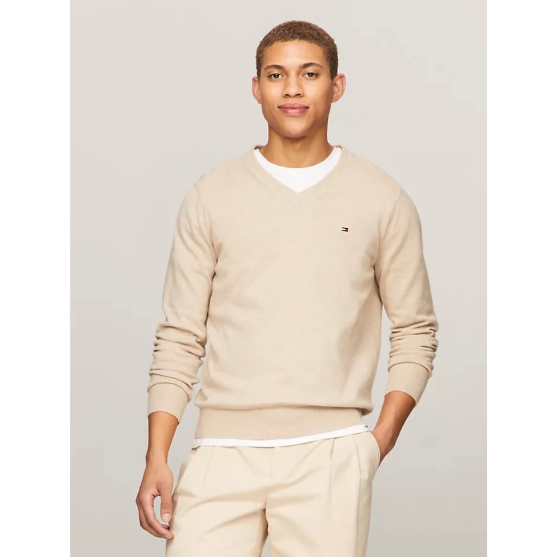 타미힐피거 브이넥 니트 상품이미지3