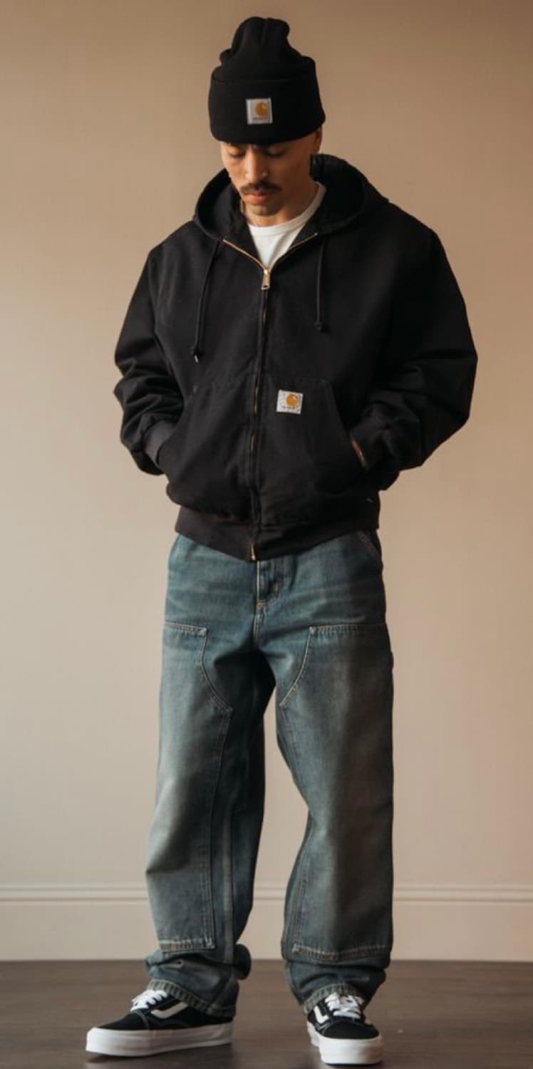 칼하트 써멀 후드집업 그린 블랙 L 상품이미지8