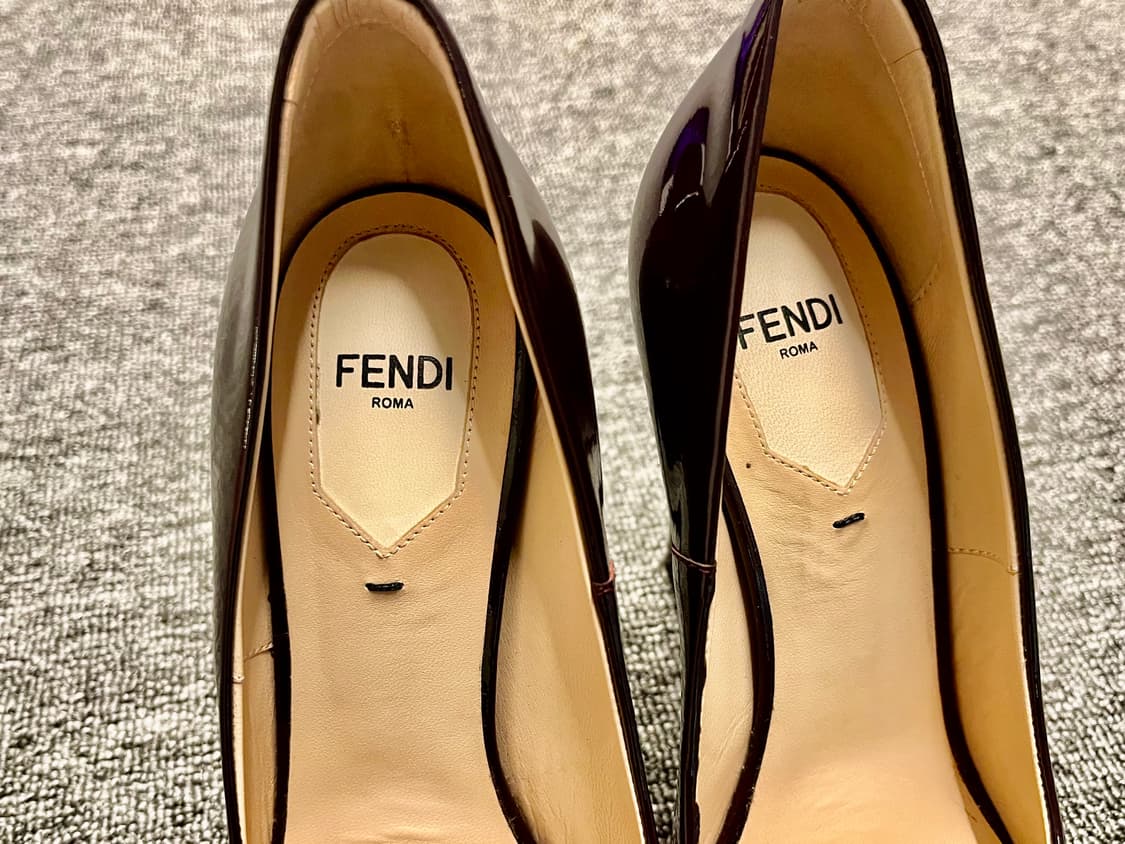 [235] 펜디 FENDI 페이던트 펌프스힐 버건디  상품이미지3