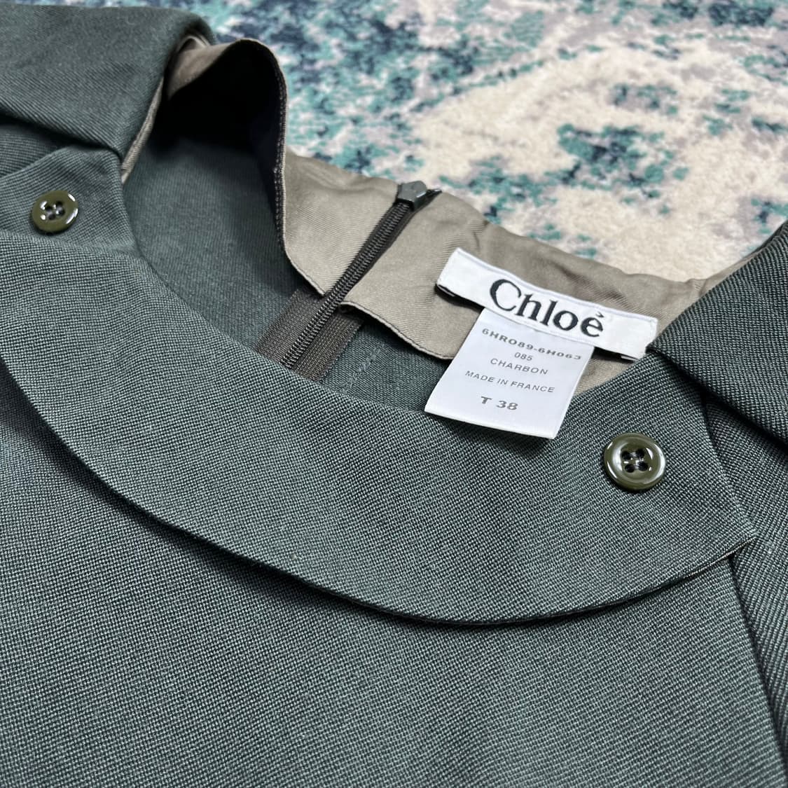 Chloe France 끌로에 카본 넥 라인 원피스 (38) 상품이미지3