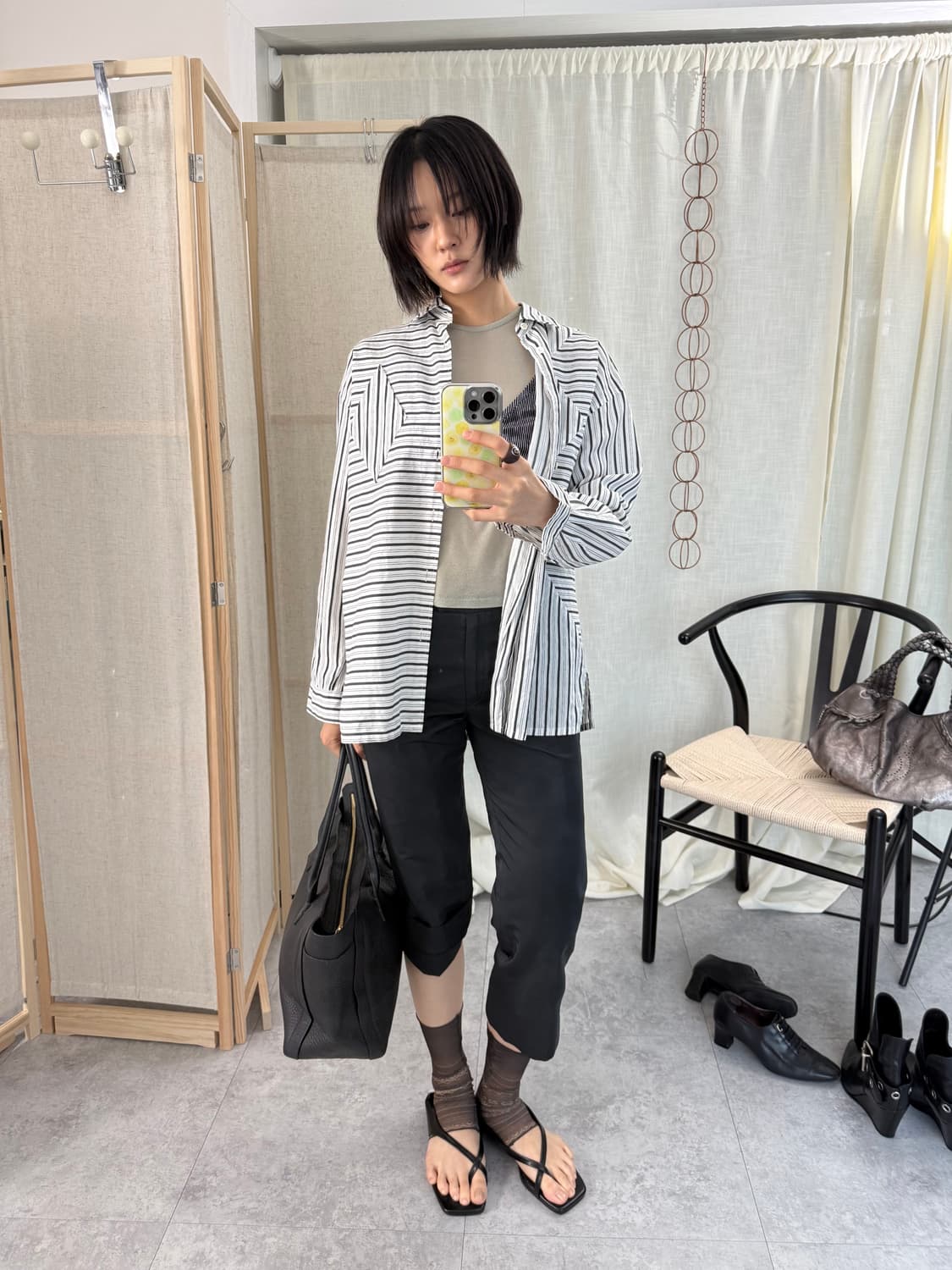 Jil Sander 실크 카프리 팬츠 상품이미지3