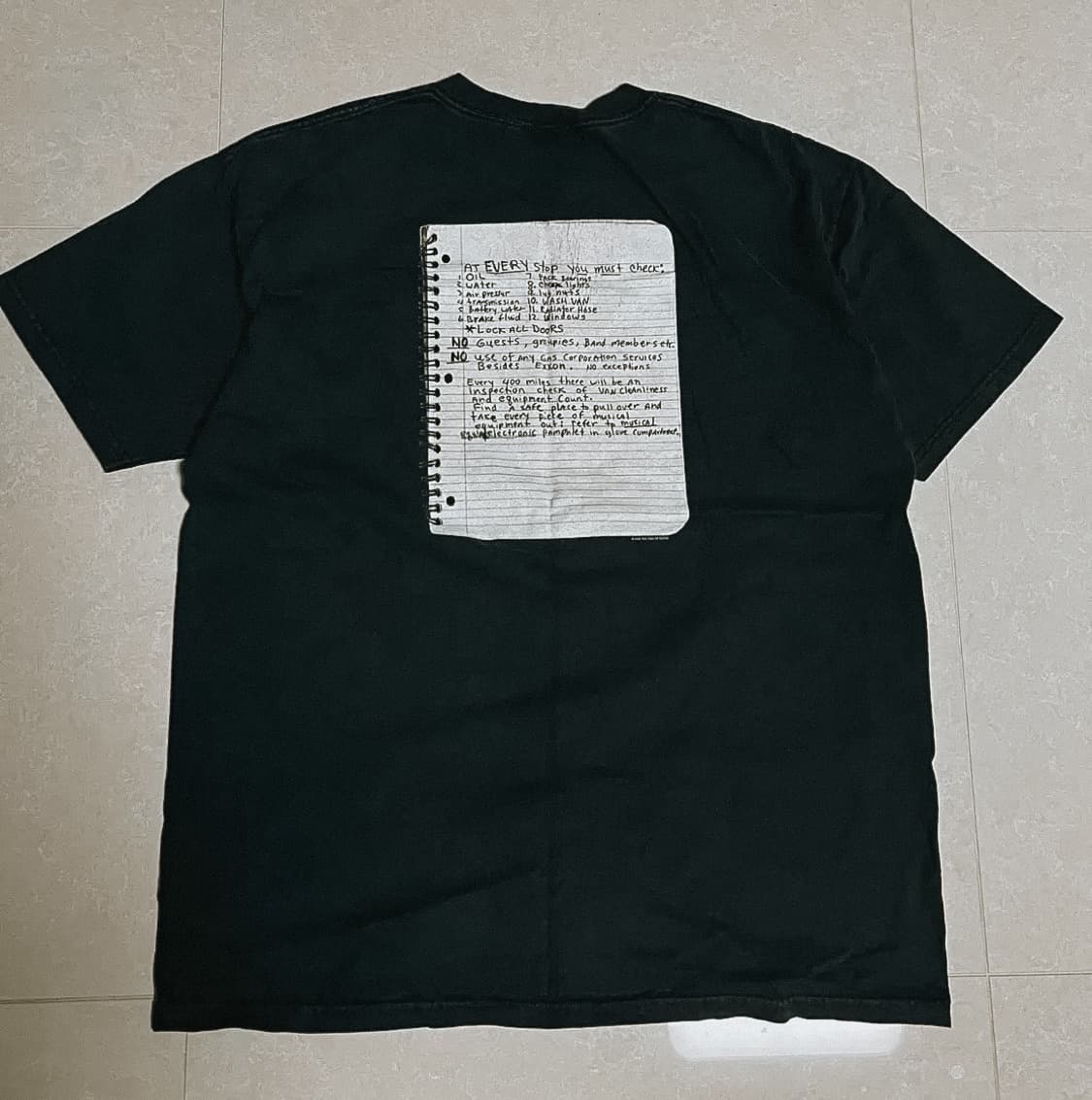 00s 빈티지 너바나 ghost notebook 티셔츠 상품이미지2