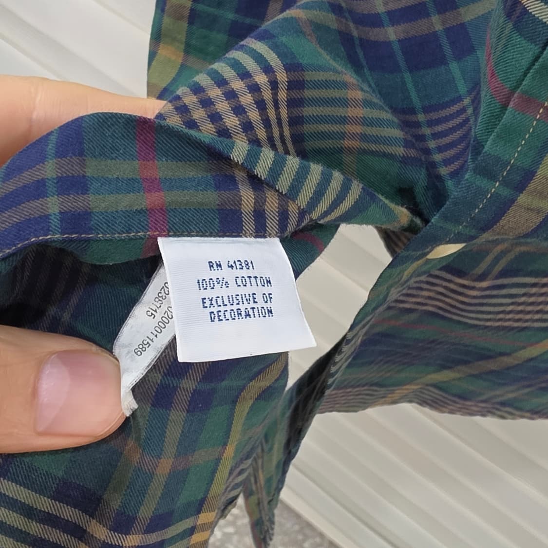 랄프로렌 슬림핏 체크셔츠- M 상품이미지10