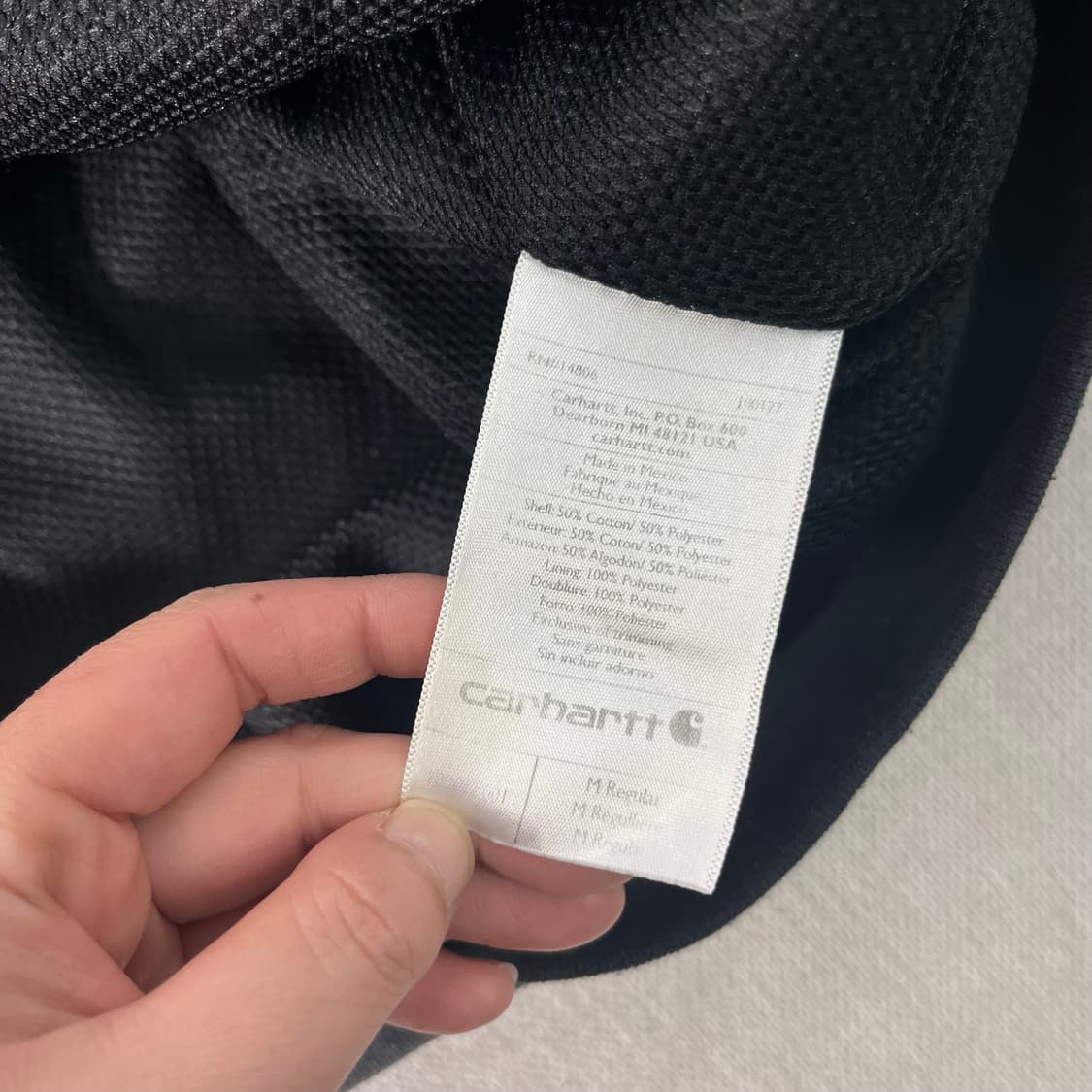 105 칼하트 써멀 챠콜후드집업  상품이미지8
