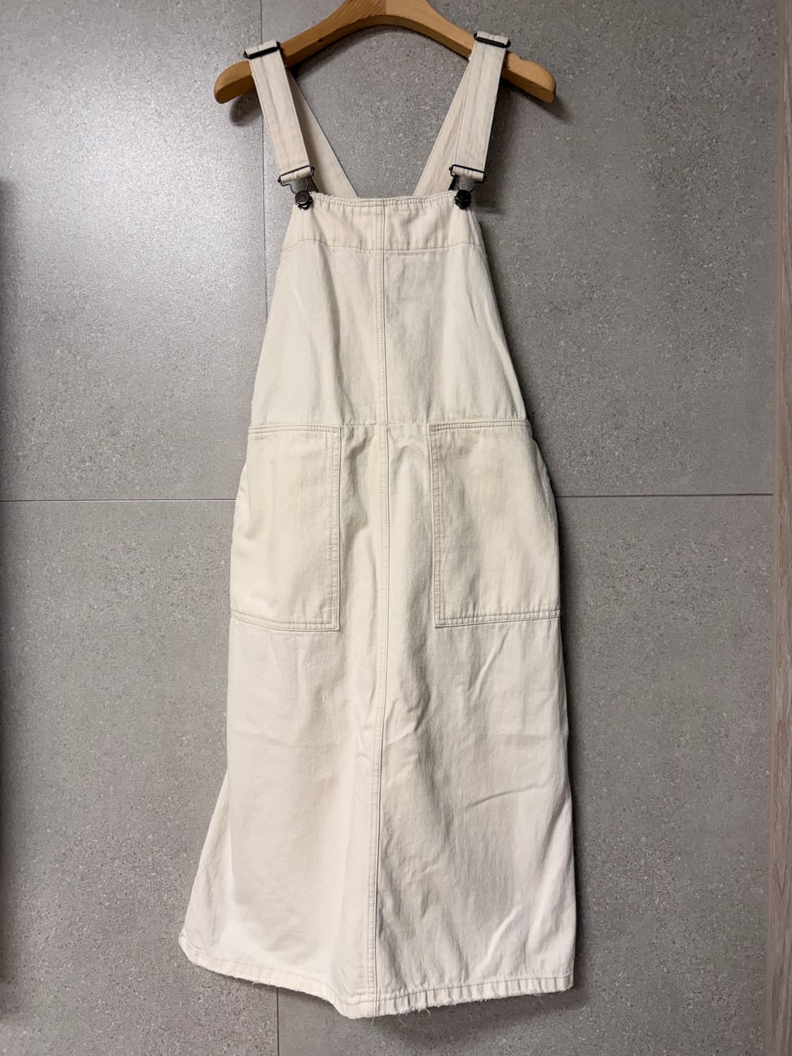 자라 아이보리 멜빵 원피스 빅포켓 상품이미지1