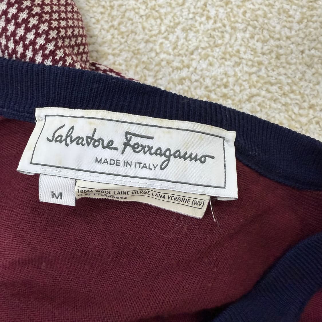 [M] 페레가모 울 니트 1230T2 상품이미지3