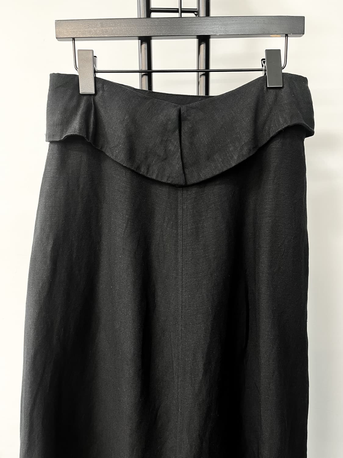 La Porte De Demain 린넨 블랙 스커트 상품이미지5