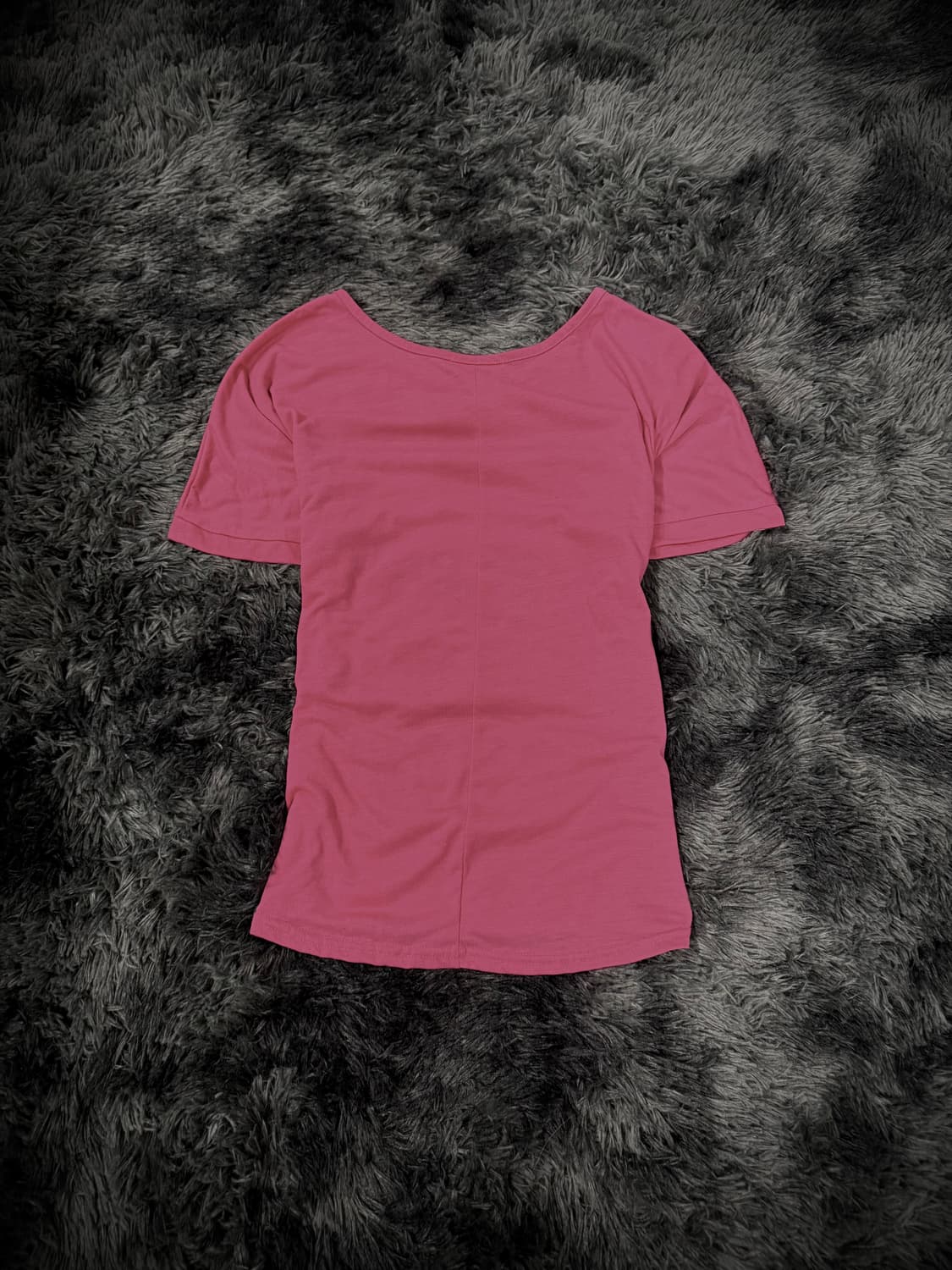 핑크 스컬 그래픽 반팔 티셔츠 상품이미지2