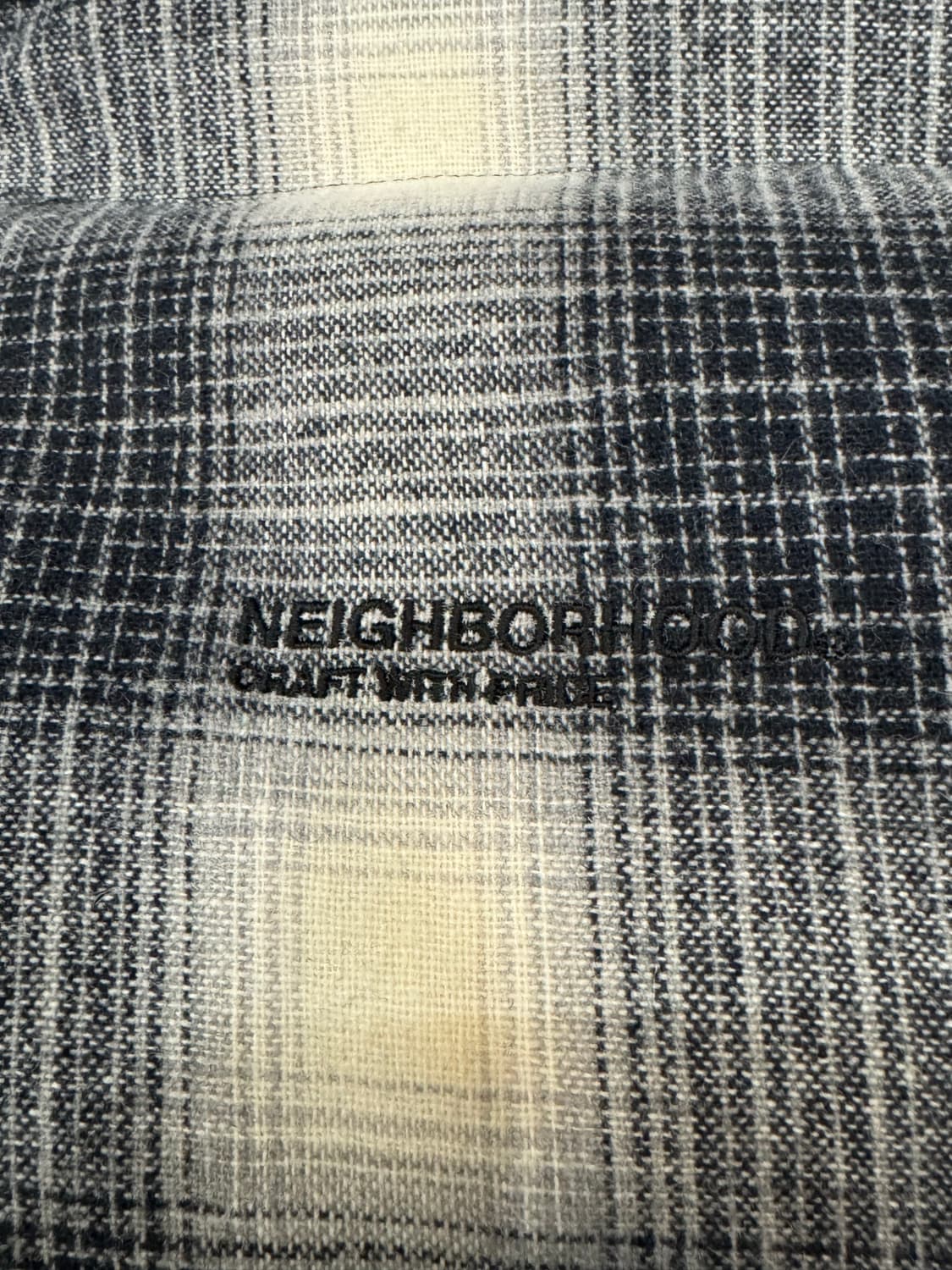 [XL] 네이버후드 x 팬들턴 체크 다운 베스트 블랙  상품이미지2