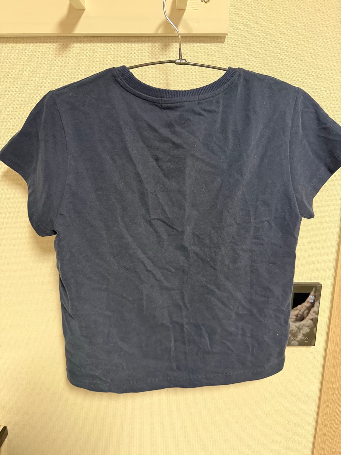 DEINET PEACHED LOGO T-SHIRTS IN NAVY 상품이미지3