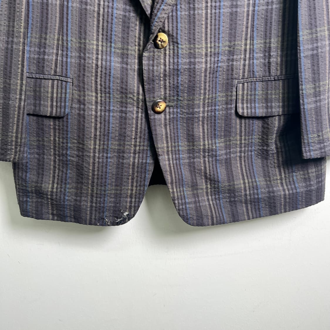 버버리 빈티지 체크 싱글 블레이저  상품이미지5