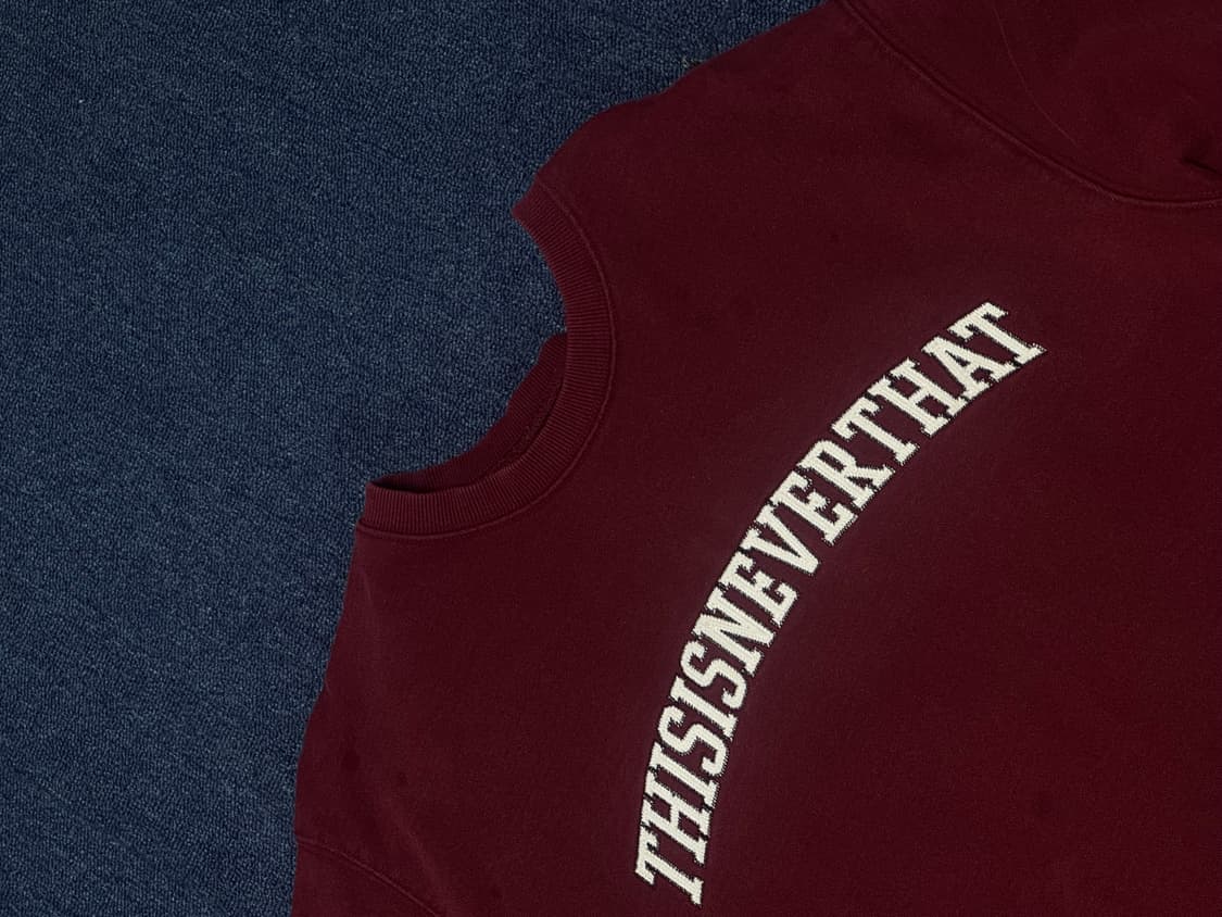 디네뎃 맨투맨 버건디 상품이미지1