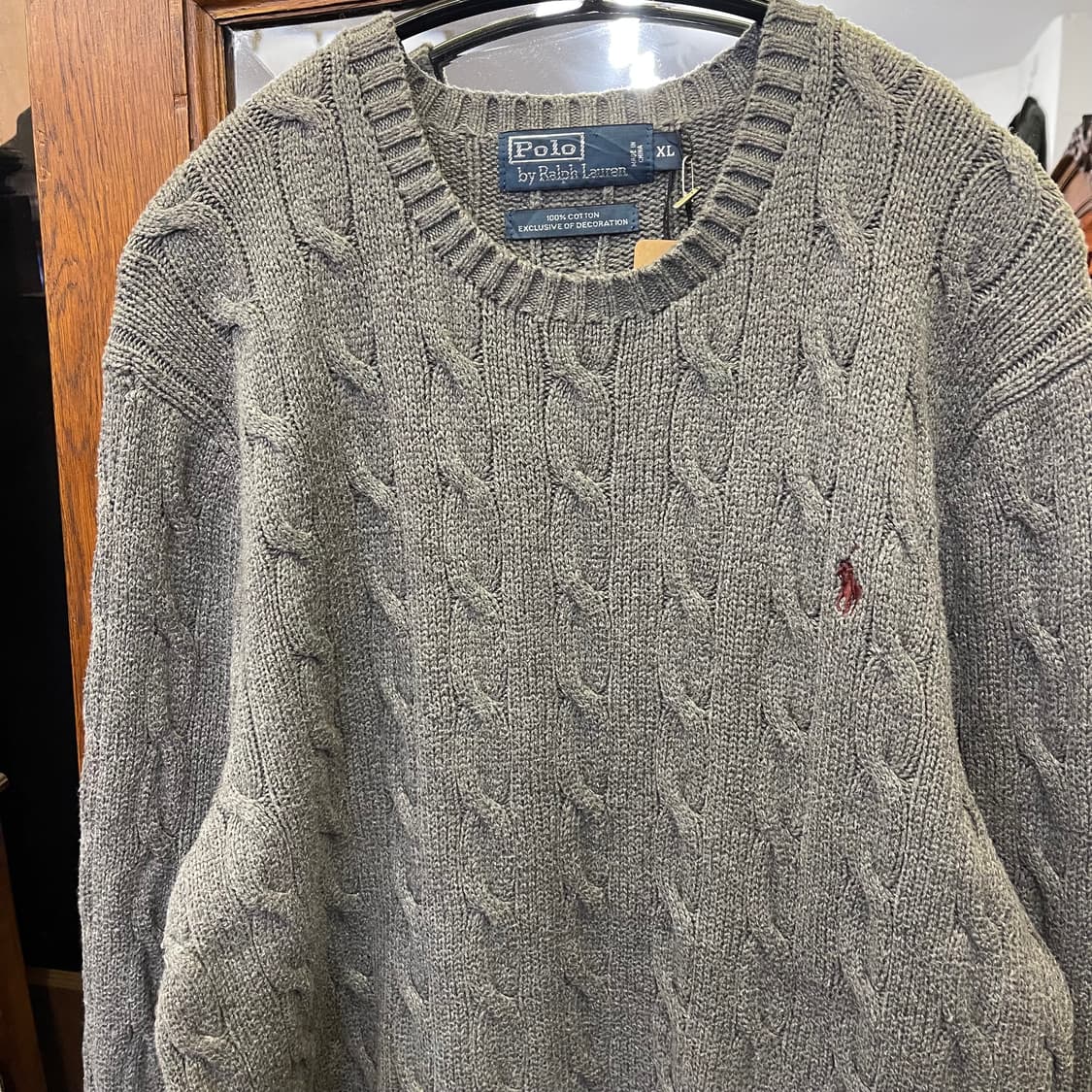 폴로 꽈배기 니트 상품이미지1