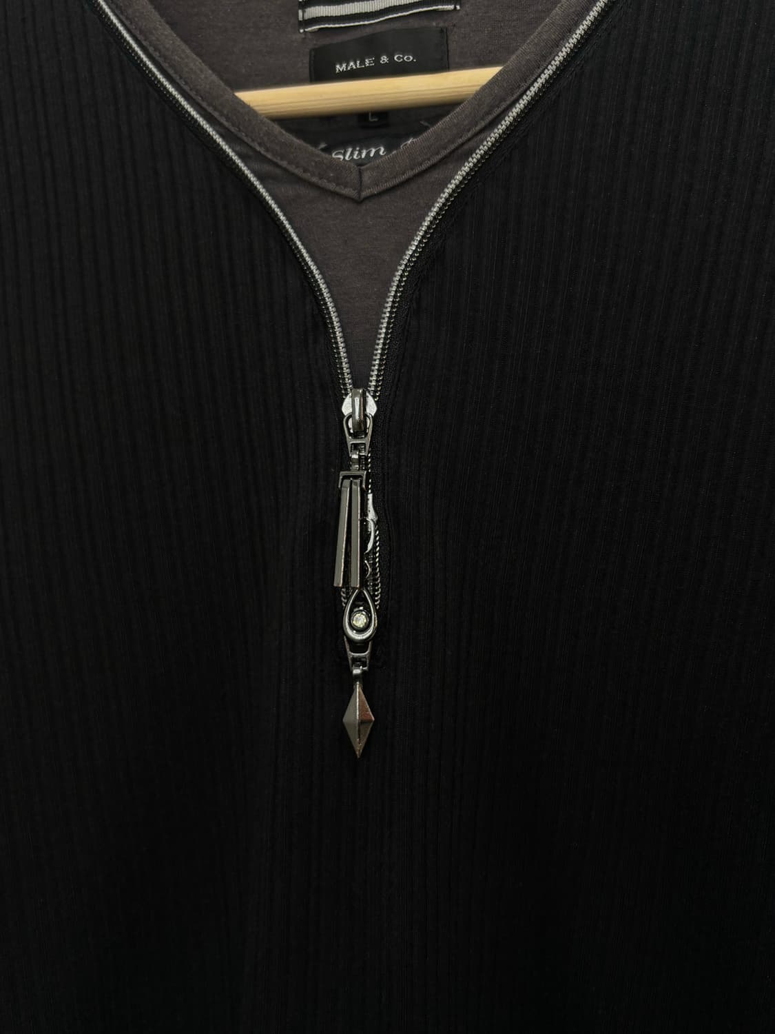 Male & Co. 레이어드 지퍼 긴팔티셔츠 상품이미지6