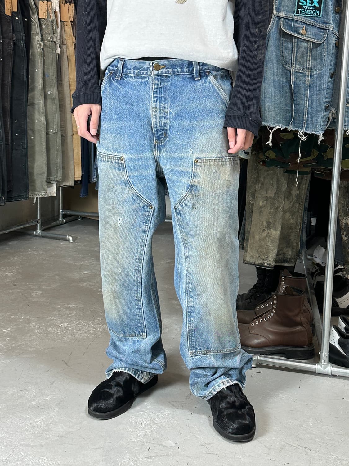 00’s OG 칼하트 데님 더블니 칼하트 B73 썩블니 상품이미지2