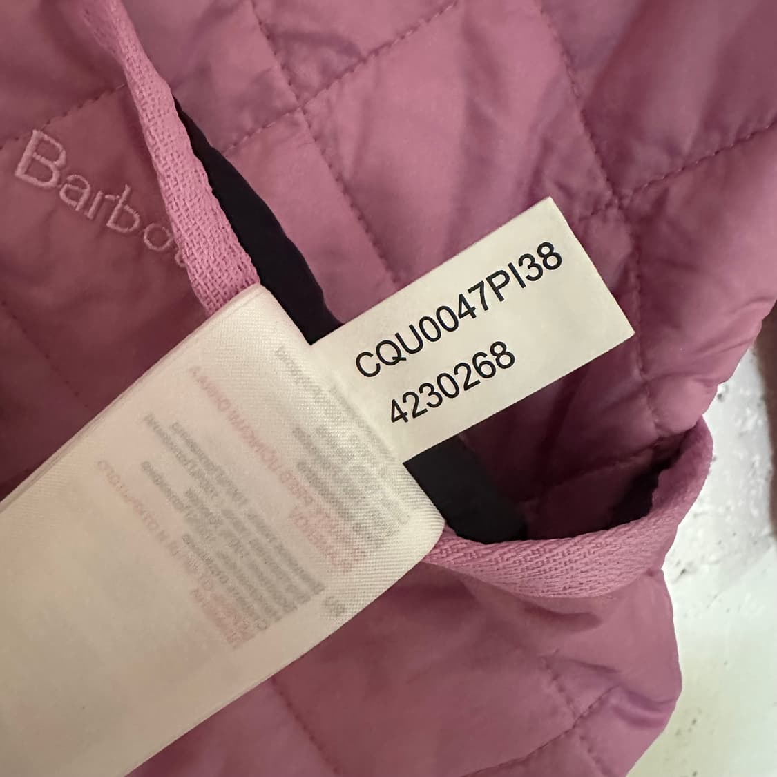우먼L 바버 퀼팅 자켓 상품이미지5