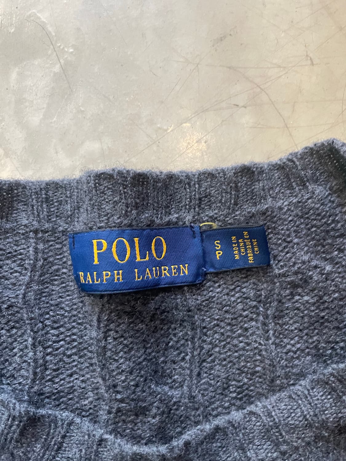 폴로 그레이 니트 S 상품이미지4