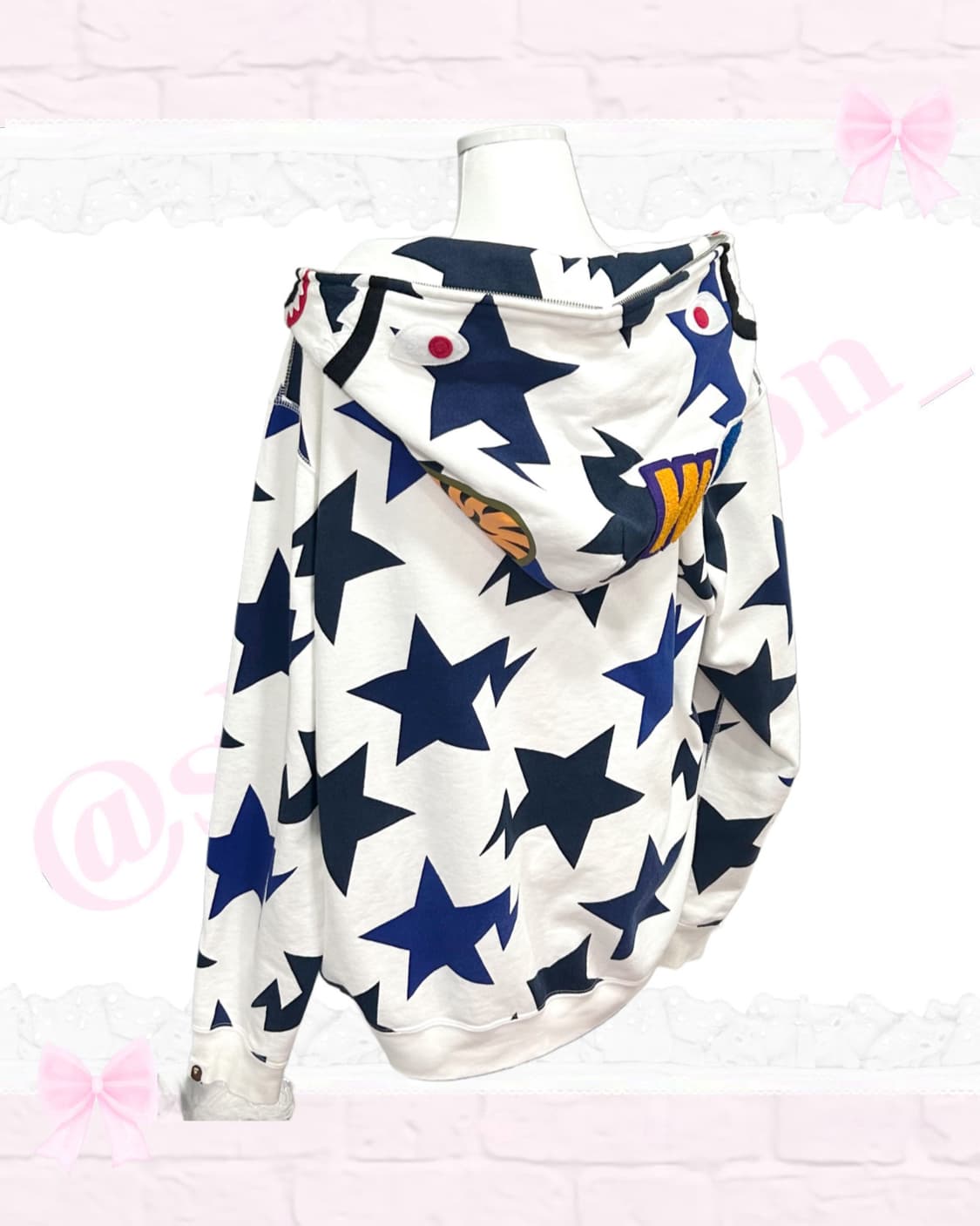 [셋업] 베이프&베메클 스타 후드집업 리본티 갸루 상품이미지2