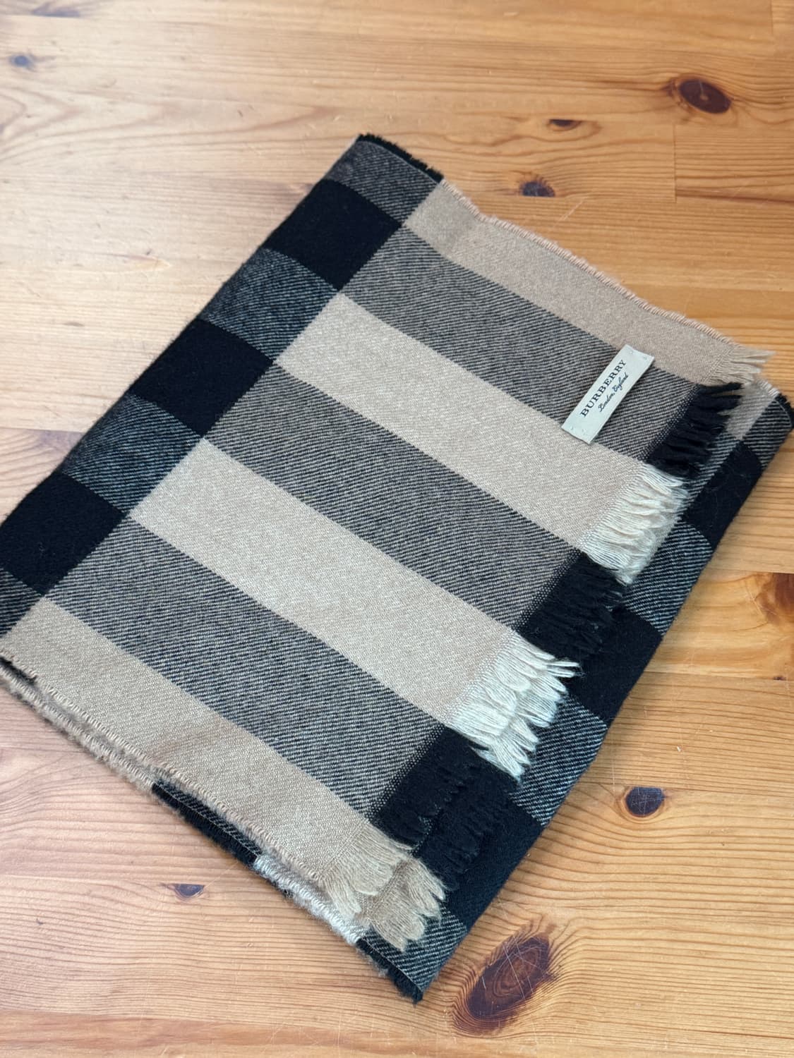 버버리 정품 남성 여성 울 캐시미어 머플러 목도리 상품이미지8