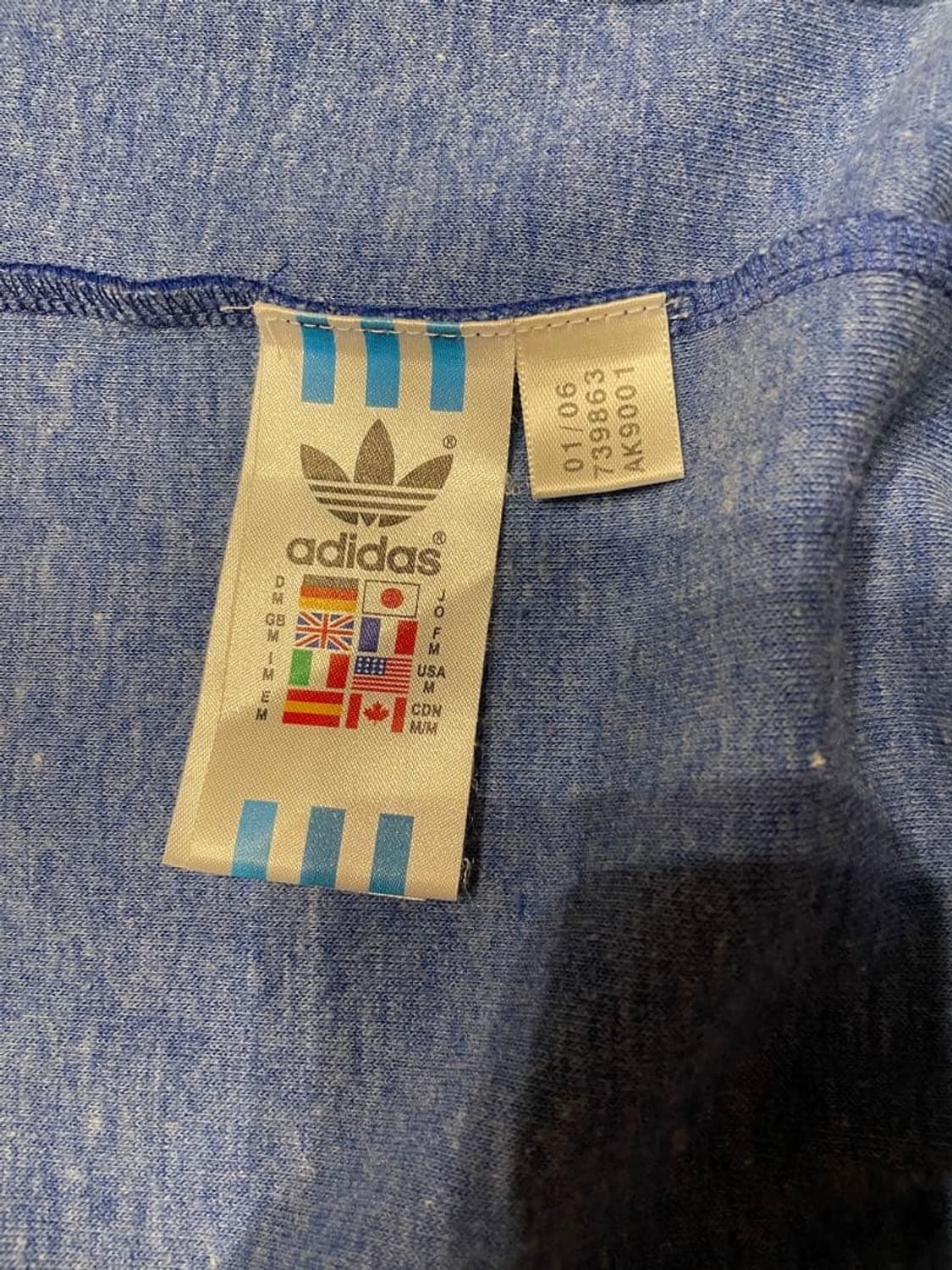 아디다스 일본 국가대표 2006 독일 월드컵 트랙탑 져지 블루 상품이미지5