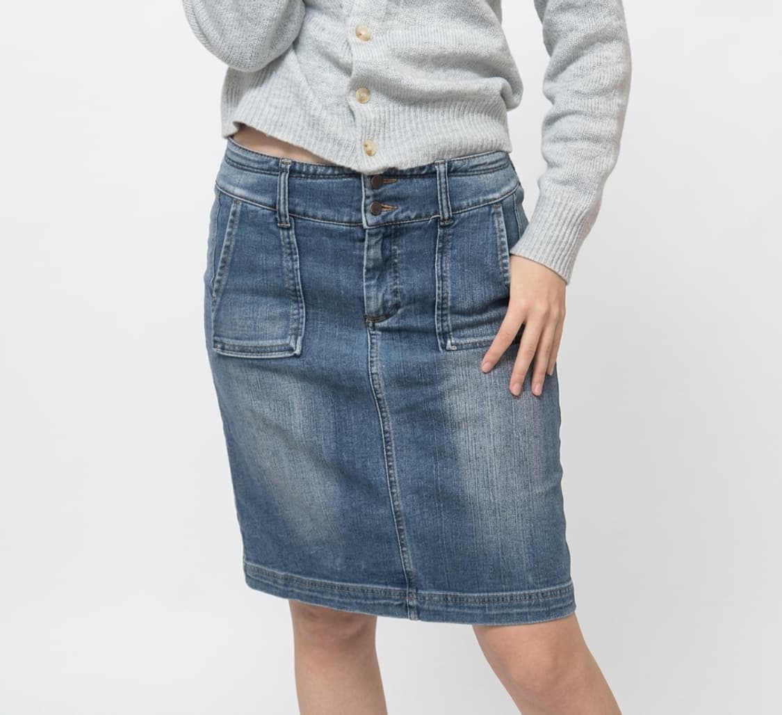 톰보이 빈티지 데님 스커트 상품이미지1