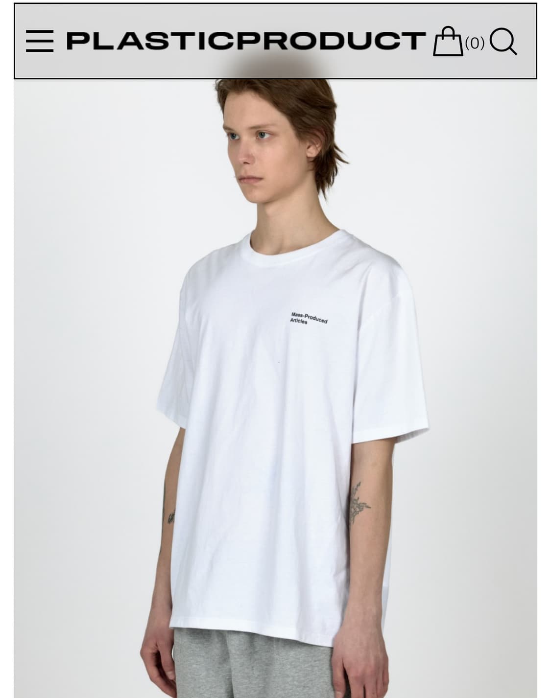 플라스틱프로덕트 MPa T-SHIRT (WHITE) 상품이미지2