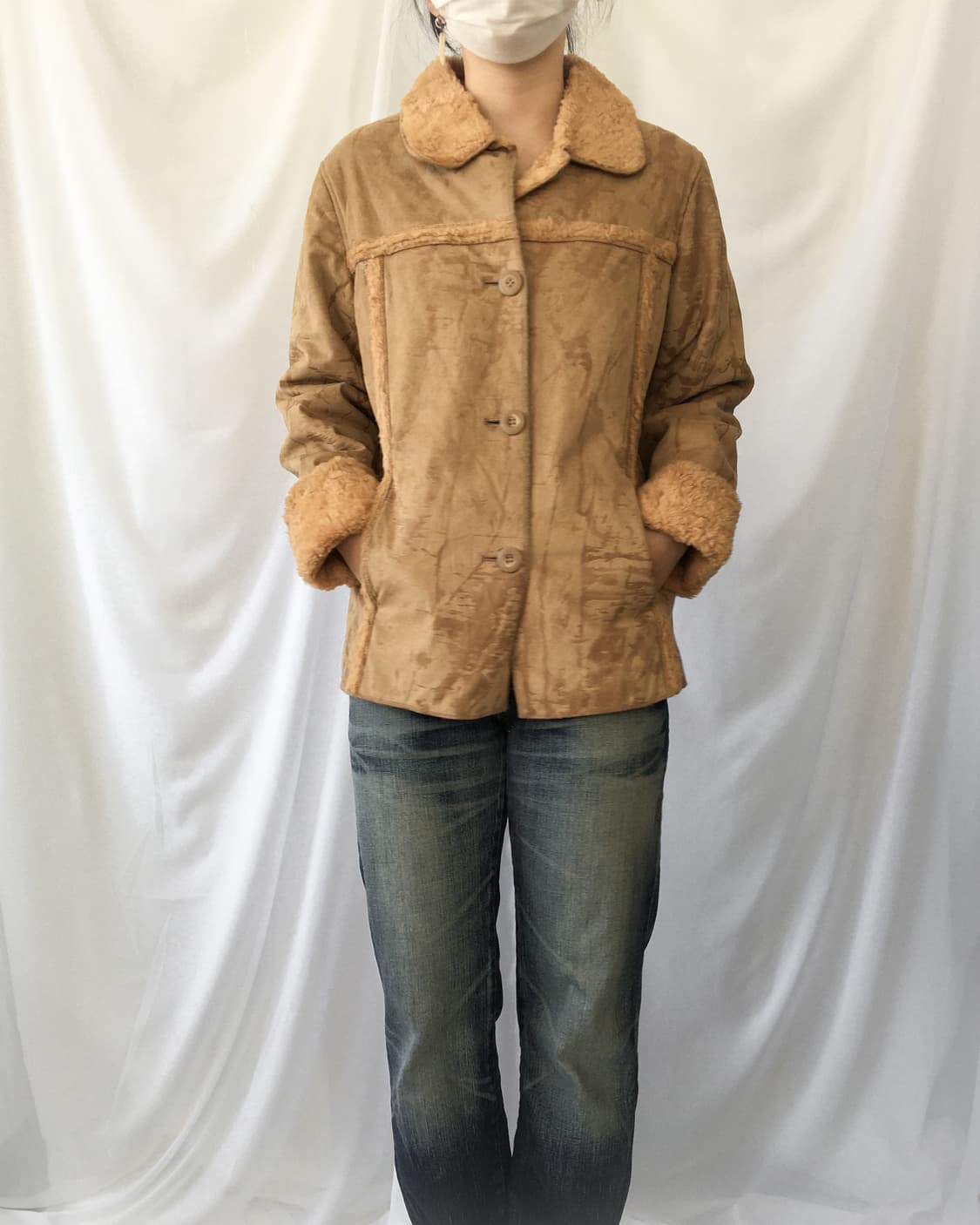 Fake fur grunge pattern mustang 상품이미지1