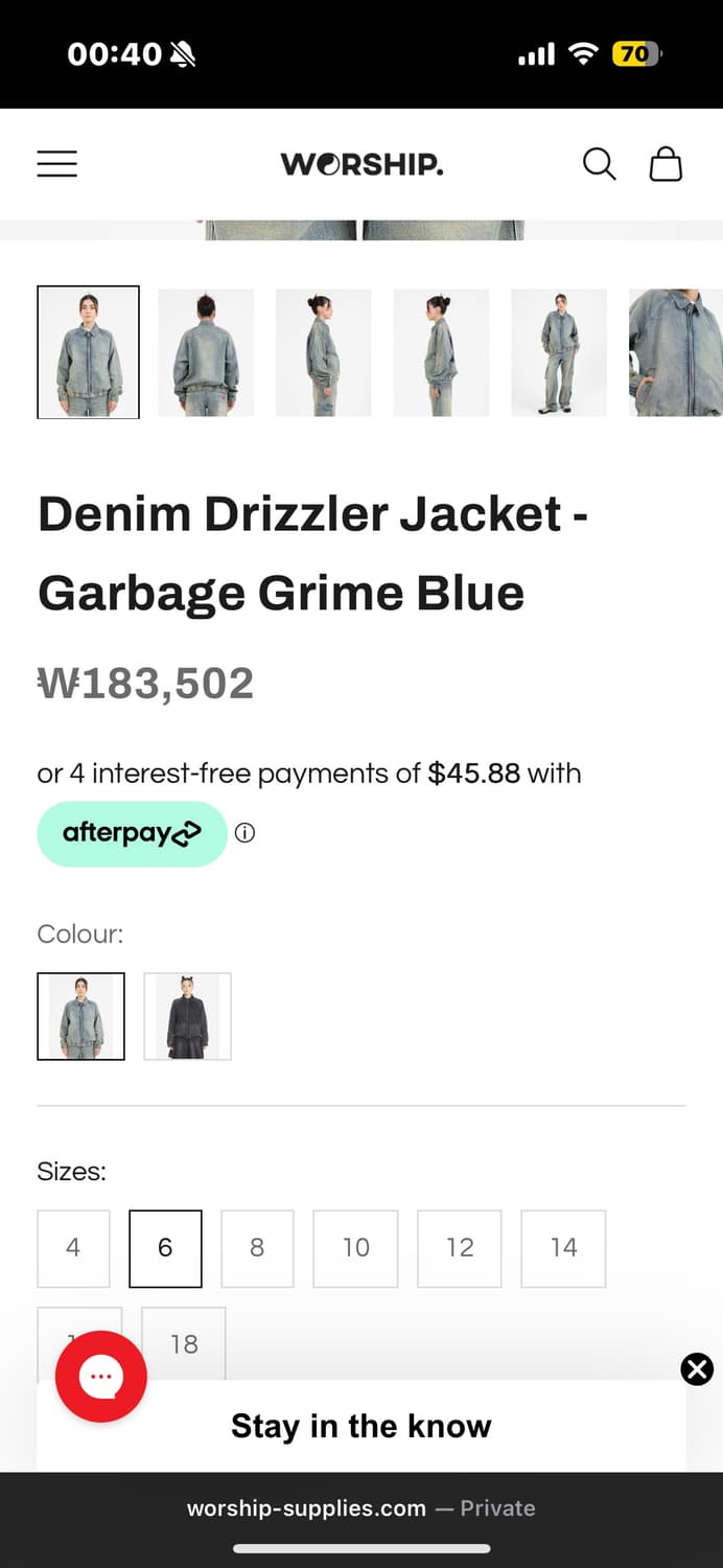 worship 데님자켓 상품이미지4