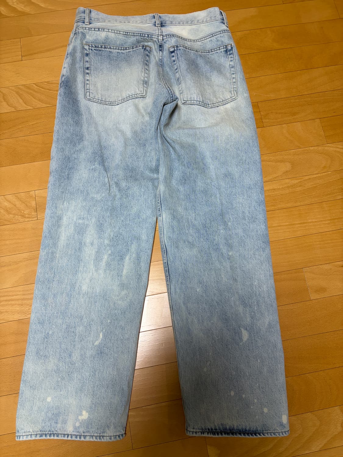 유니온블루 5pk 아콘 셀비지 와이드 데님 블리치 30 상품이미지4