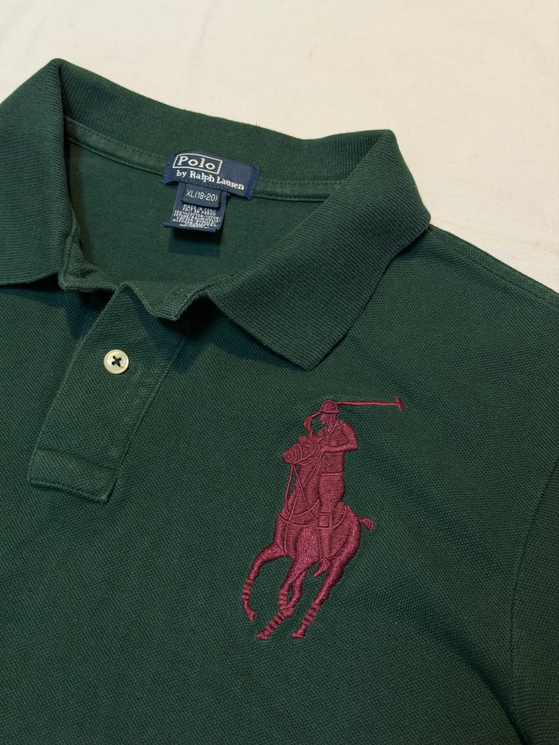 폴로 랄프로렌 빅포니 치프키프 카라티 딥그린 상품이미지2