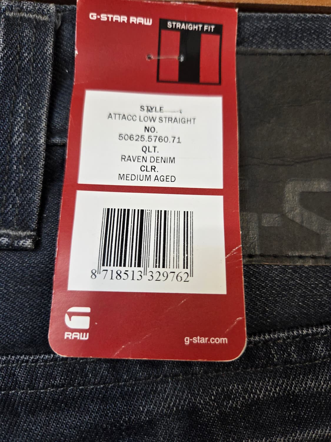 G-Star Raw 워싱 데님 청바지(W33/L32) 상품이미지7