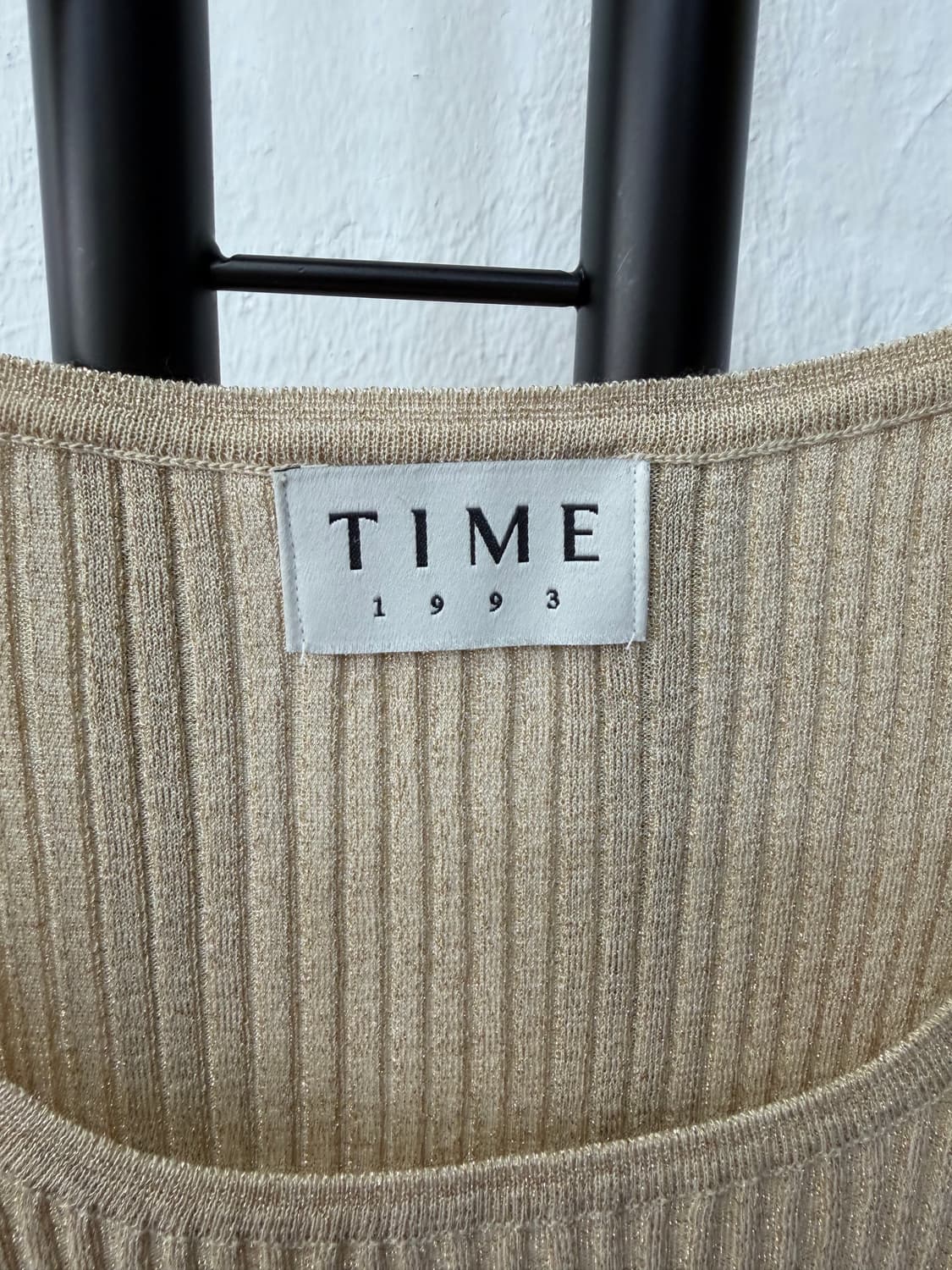 정품) TIME 타임 한섬 22ss 골지 니트 탑 90F 상품이미지5