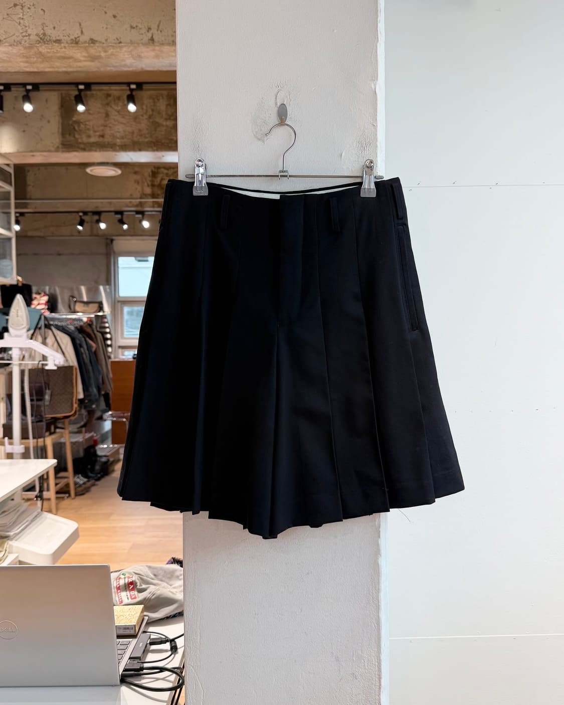 꼼데가르송 블랙 플리츠 스커트 팬츠  상품이미지5