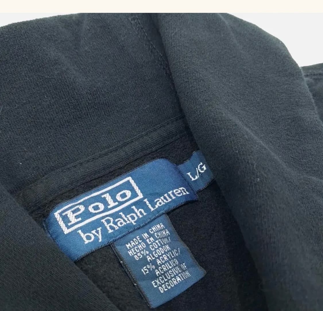 폴로 블랙 투포켓 숄카라 가디건 니트 스웨터 상품이미지4