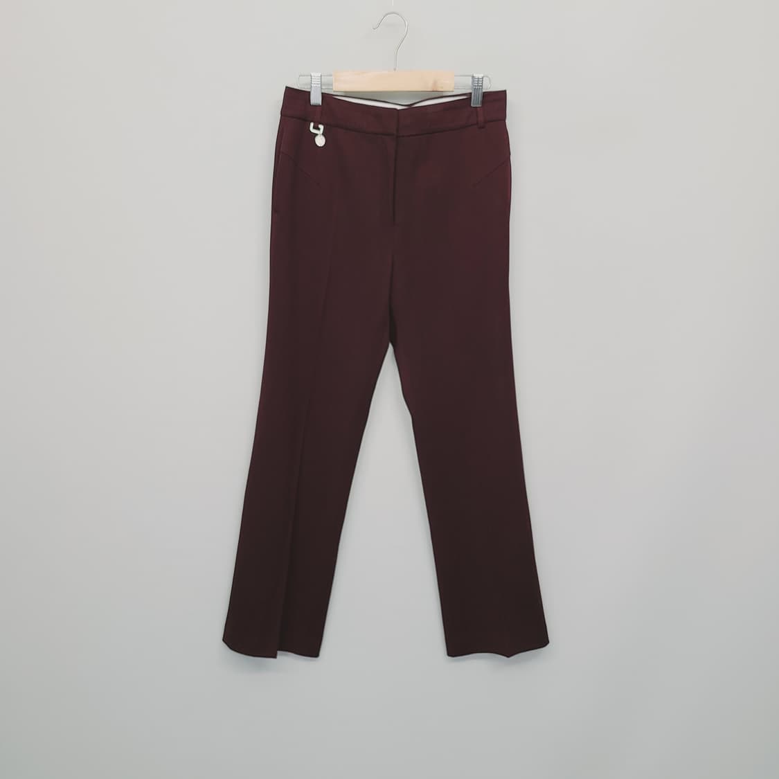 [MICHAA] 미샤 버건디 울 셋업 정장 세트 (자켓 55/팬츠 66) 상품이미지5