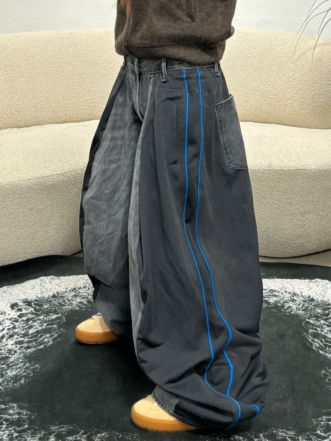 [MADE] NIKE X TRACK 리메이크 초와이드 팬츠  상품이미지1