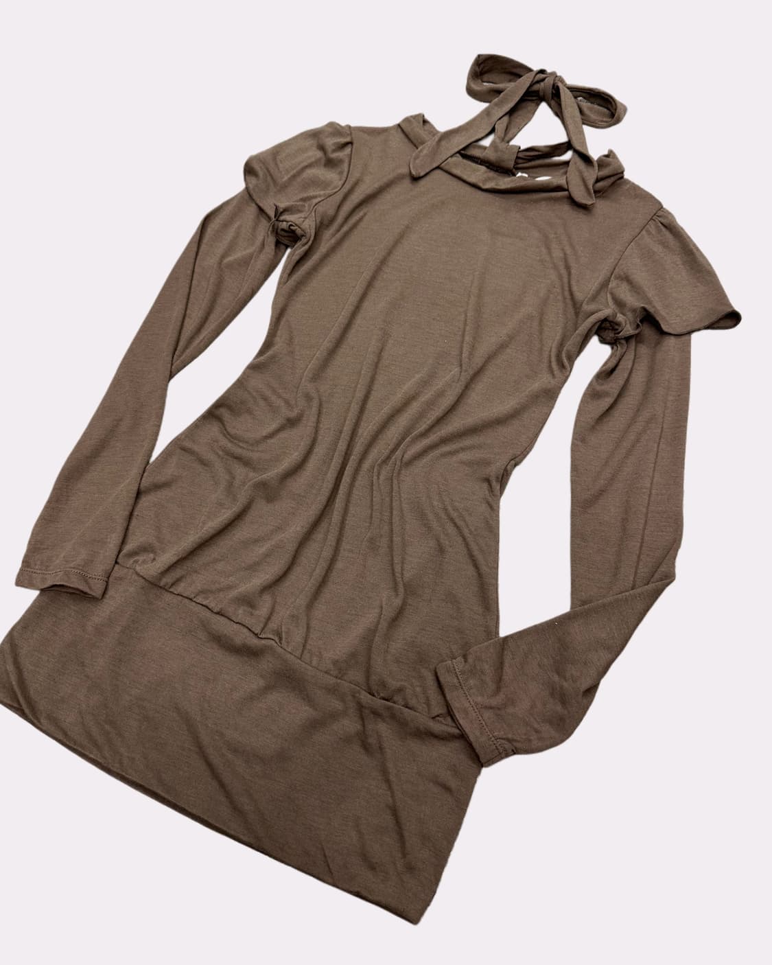 halter ribbon layered t-shirt 상품이미지3