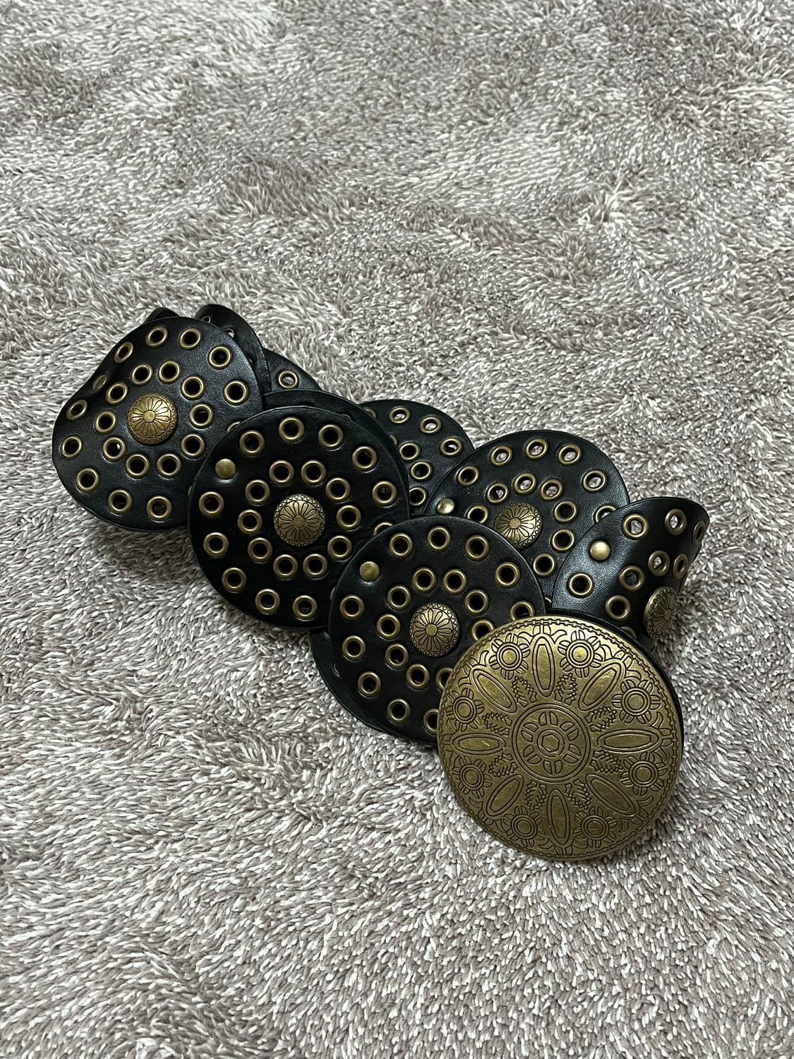 보헤미안 웨스턴 벨트 블랙 상품이미지2