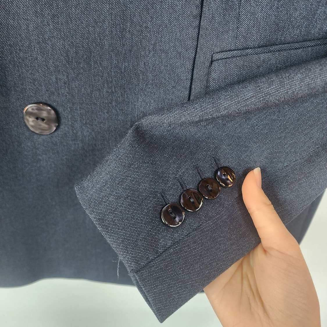 마시모두띠 더블 버튼 네이비 블레이저 상품이미지4