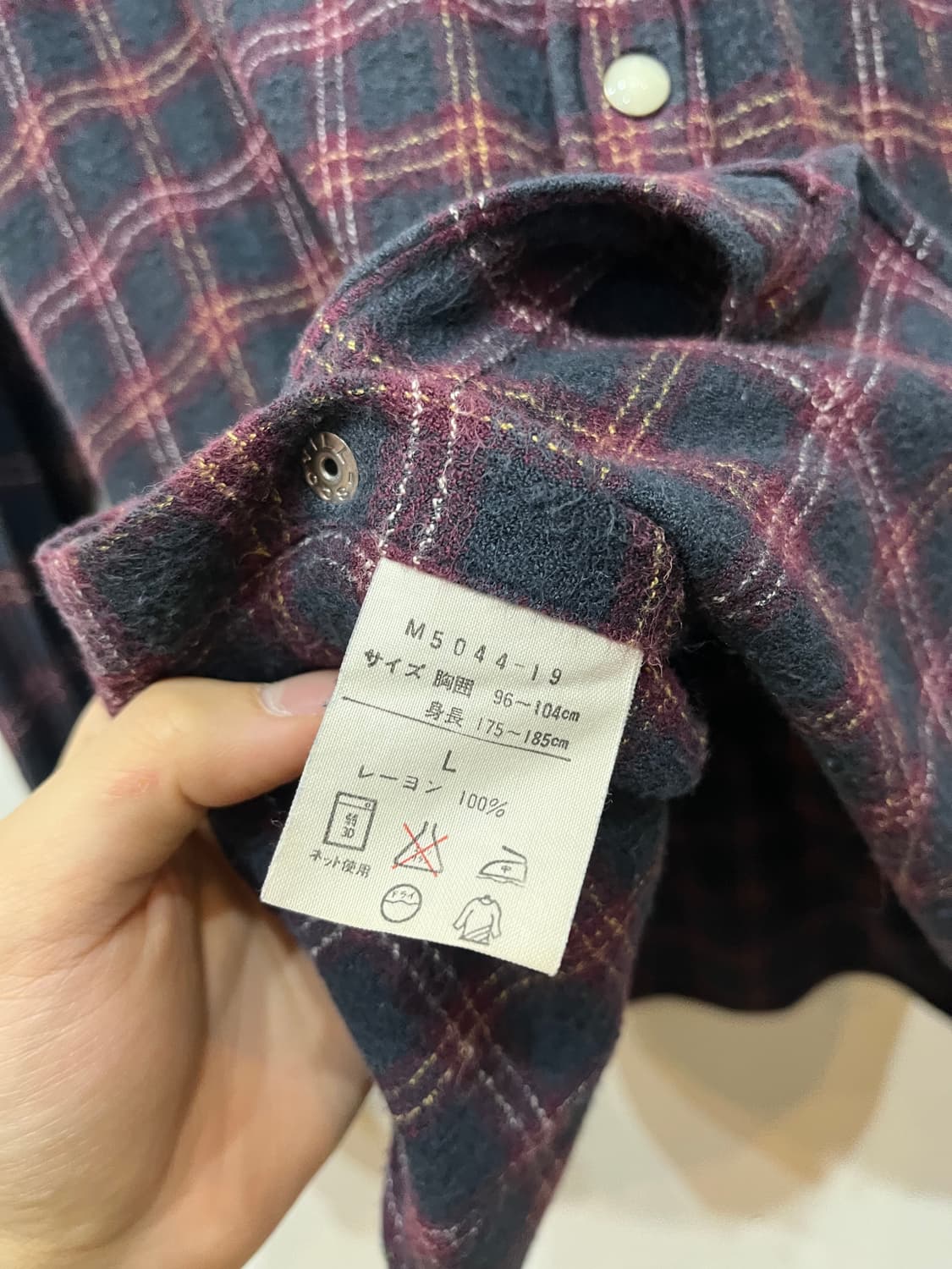 랭글러 웨스턴 플란넬 셔츠 우먼즈 Made in JAPAN  상품이미지6