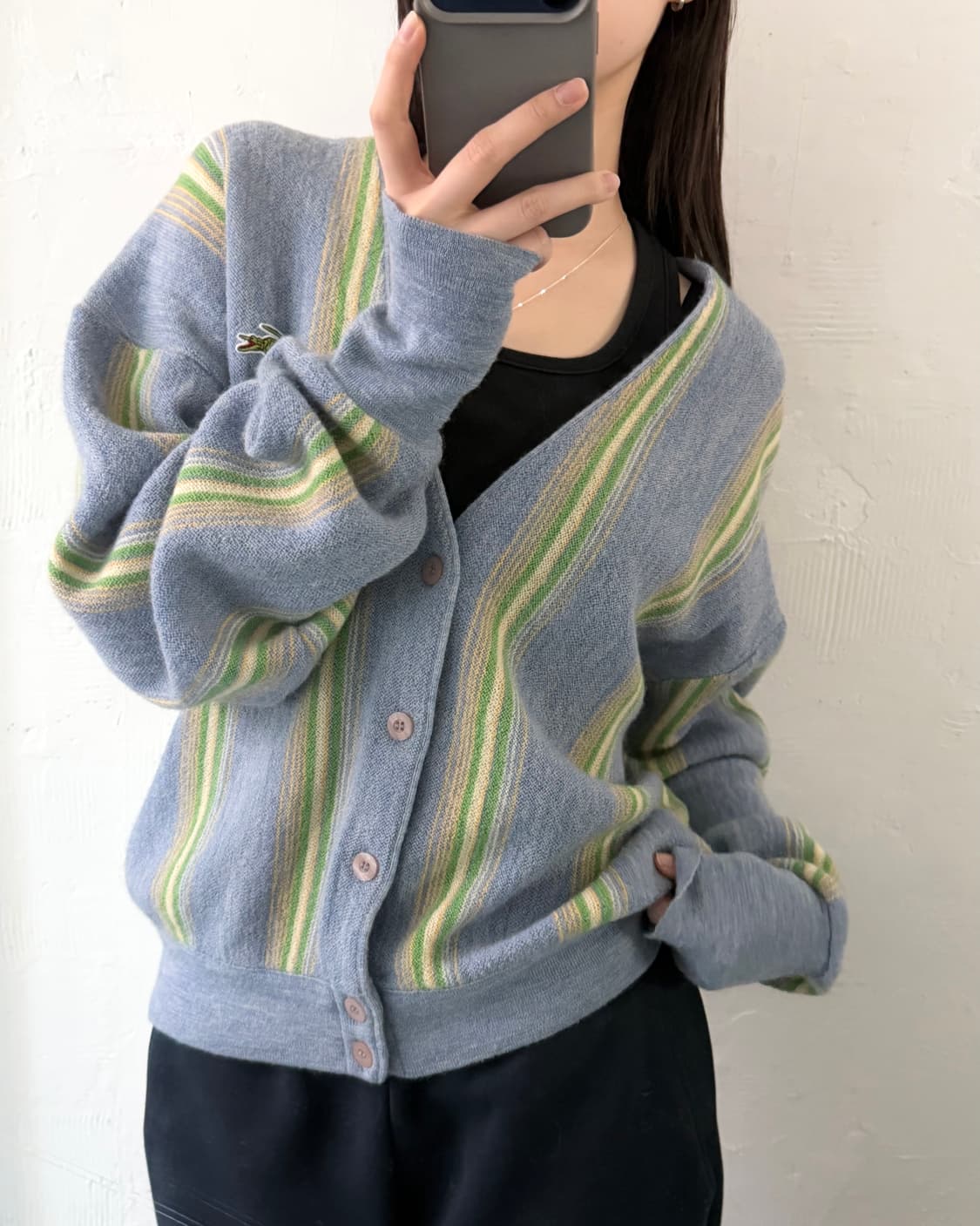 Lacoste 라코스테 브이넥 울 가디건 상품이미지1