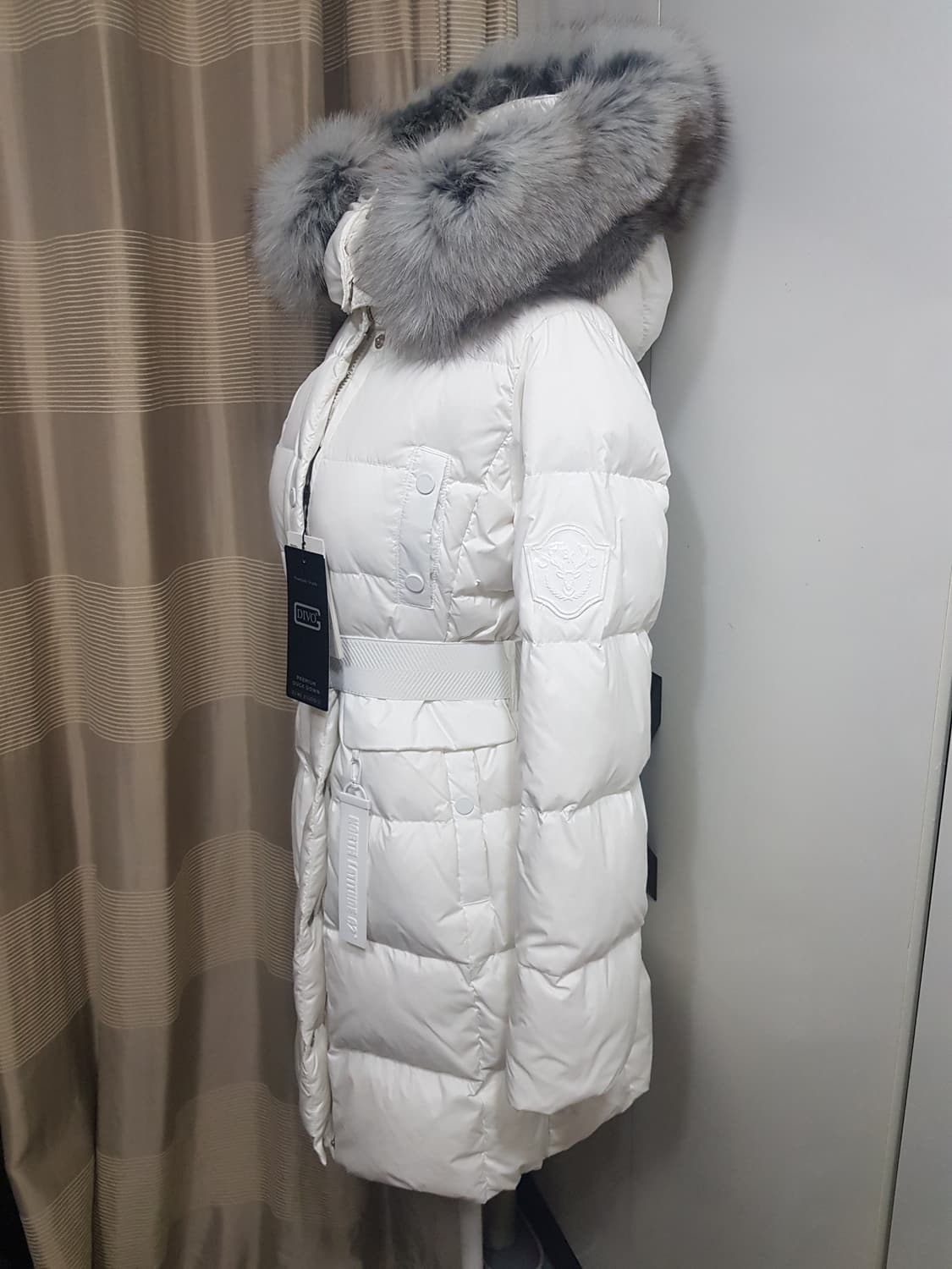 정가499000원 택있음)버커루DIVO 프리미엄 덕 다운 롱패딩 XS 새 상품이미지3