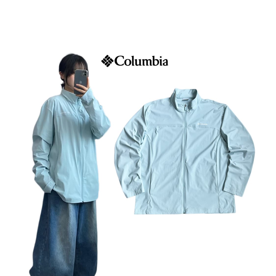 컬럼비아 경량 고프코어 바람막이 자켓 상품이미지1