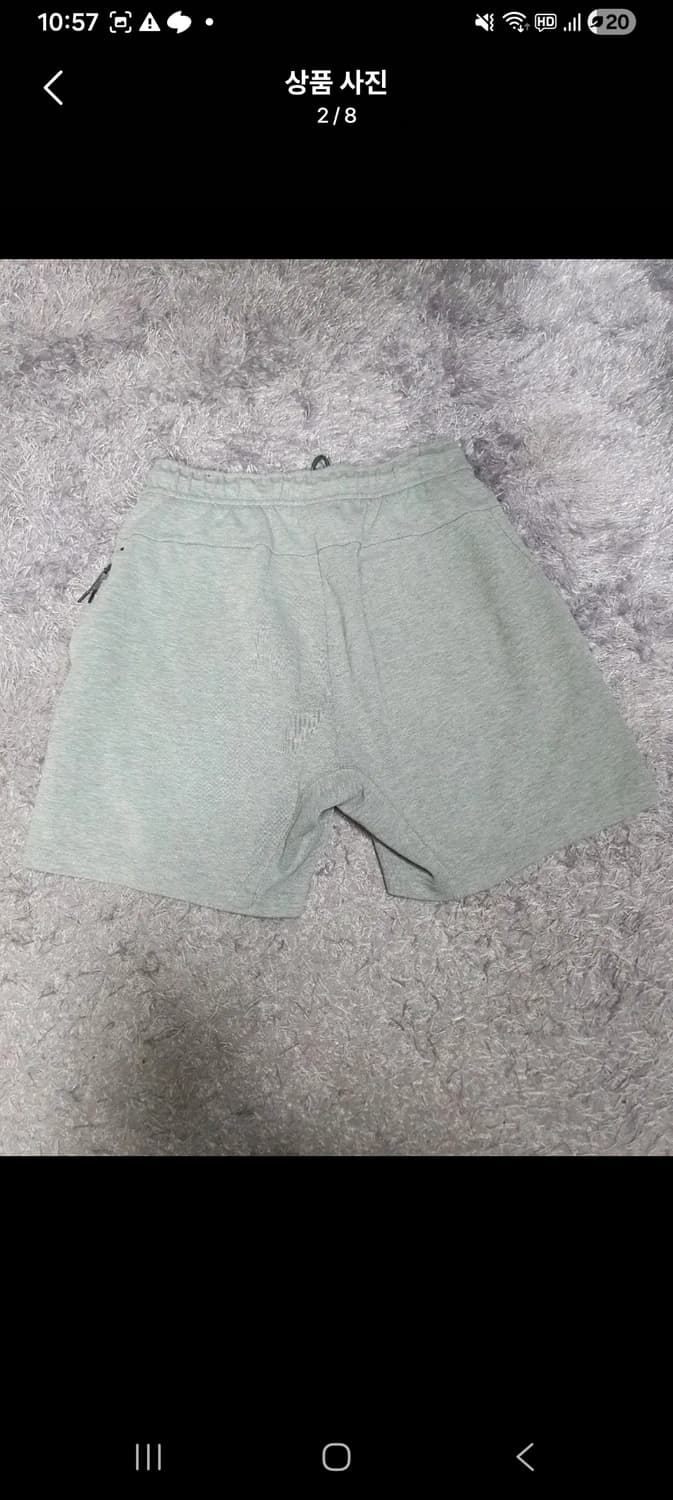 나이키 테크팩 반바지 테크플리스 쇼츠 그레이 m 상품이미지2