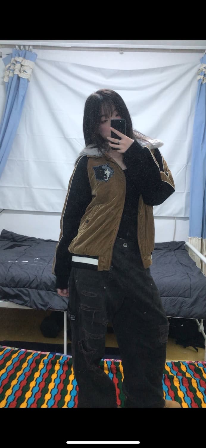 NBA 미네소타 벨벳 스카쟌 울프 자켓 상품이미지2