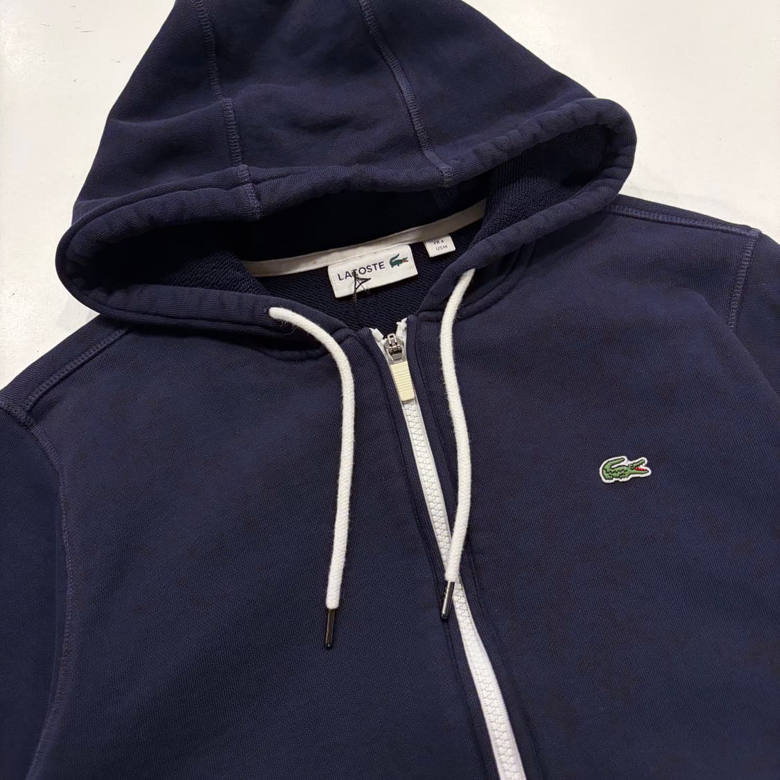 [M] 라코스테 네이비 스웻 후드집업 B477 상품이미지3