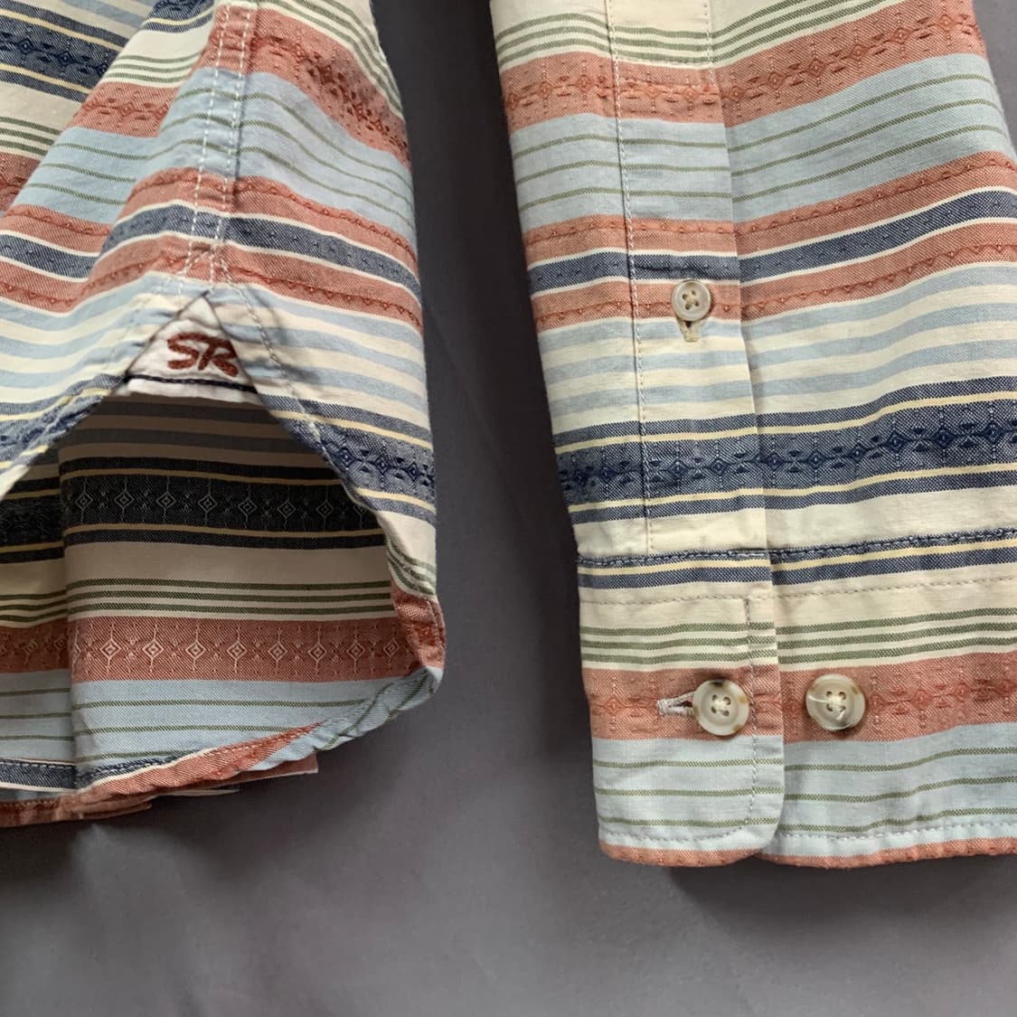 L 코오롱 시리즈 에스닉 스트라이프 포켓 셔츠 상품이미지3