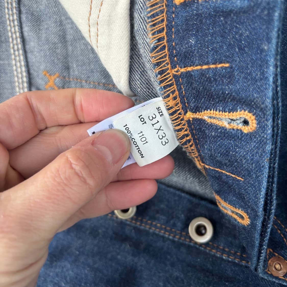 일본 리 1101 유니온메이드 셀비지 데님 팬츠 상품이미지7